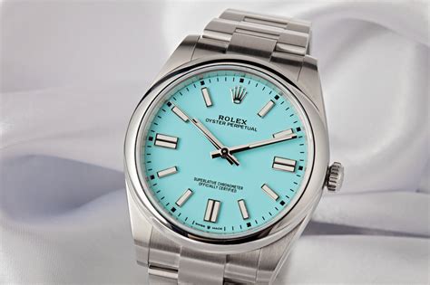 tiffany and rolex|Rolex with tiffany blue dial.